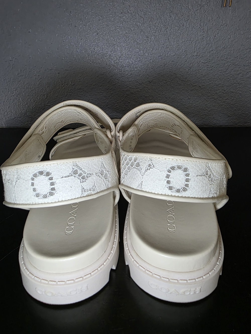 Coach Brynn Sandals, Chalk Lace - Picture 3 of 6